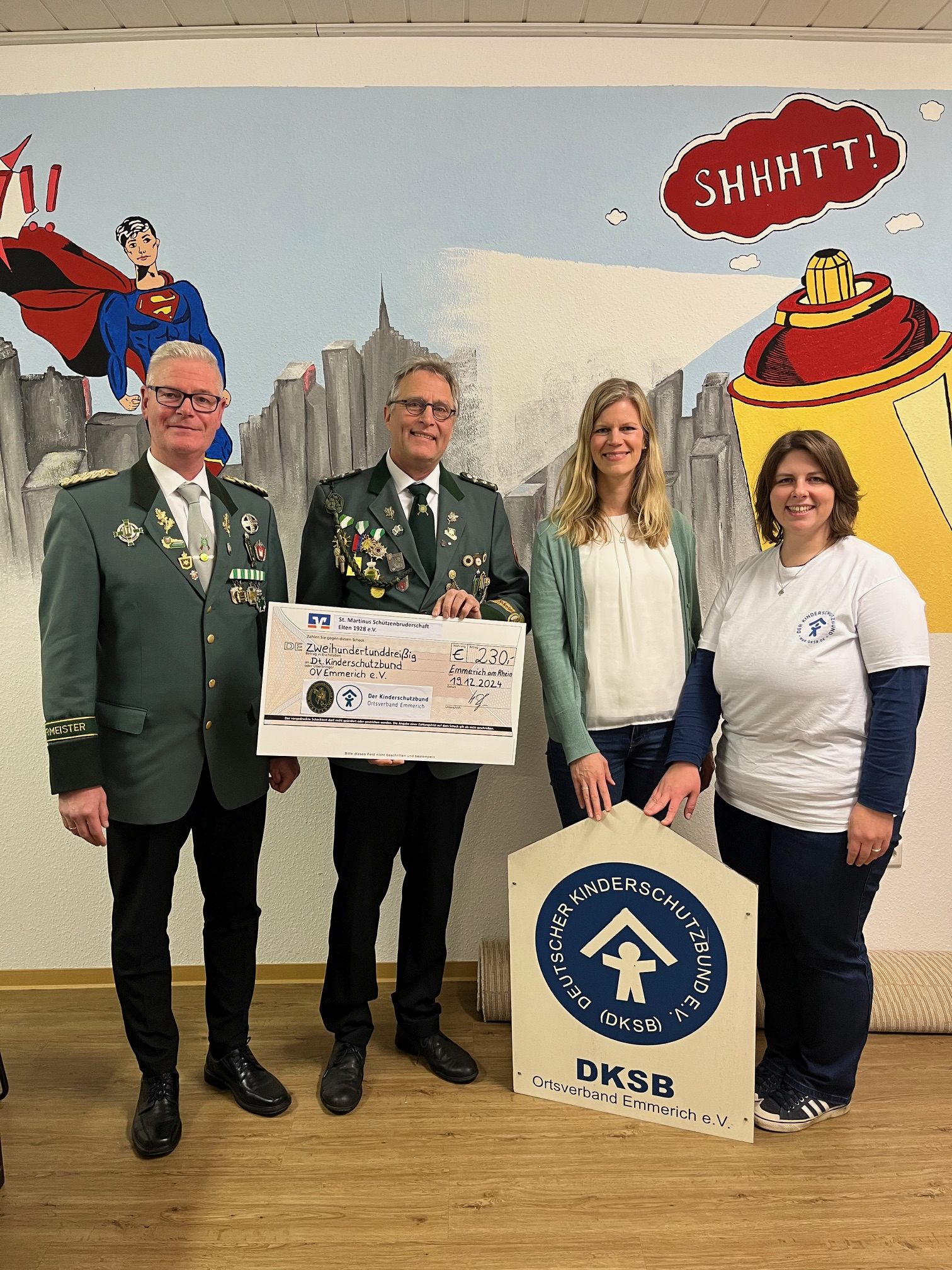 Scheckübergabe KSB Emmerich 2024