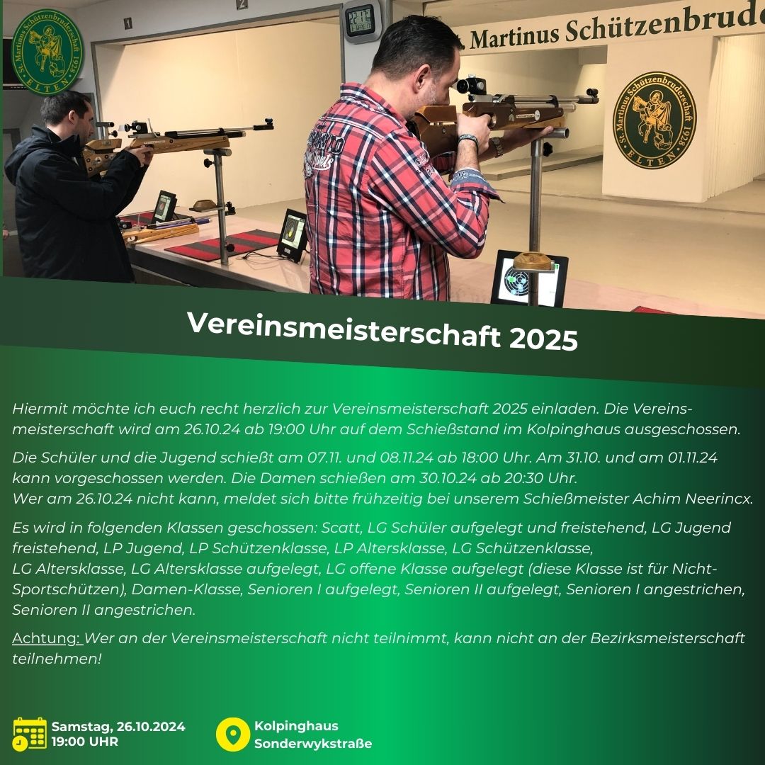 Vereinsmeisterschaft 2025
