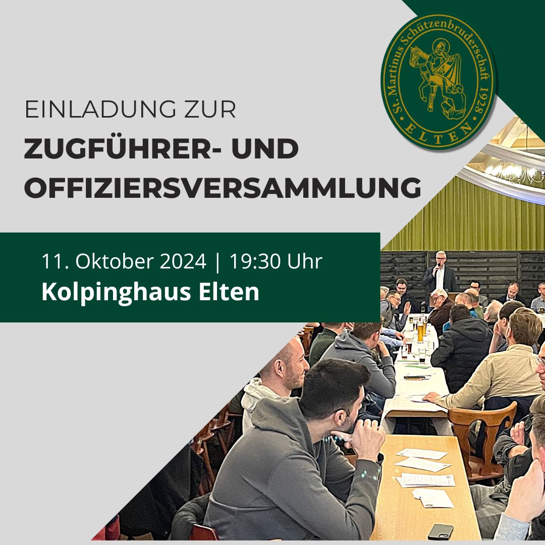 Zugführer und Offiziersversammlung