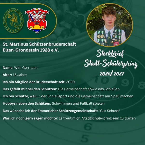 Stadtschülerprinz 2026