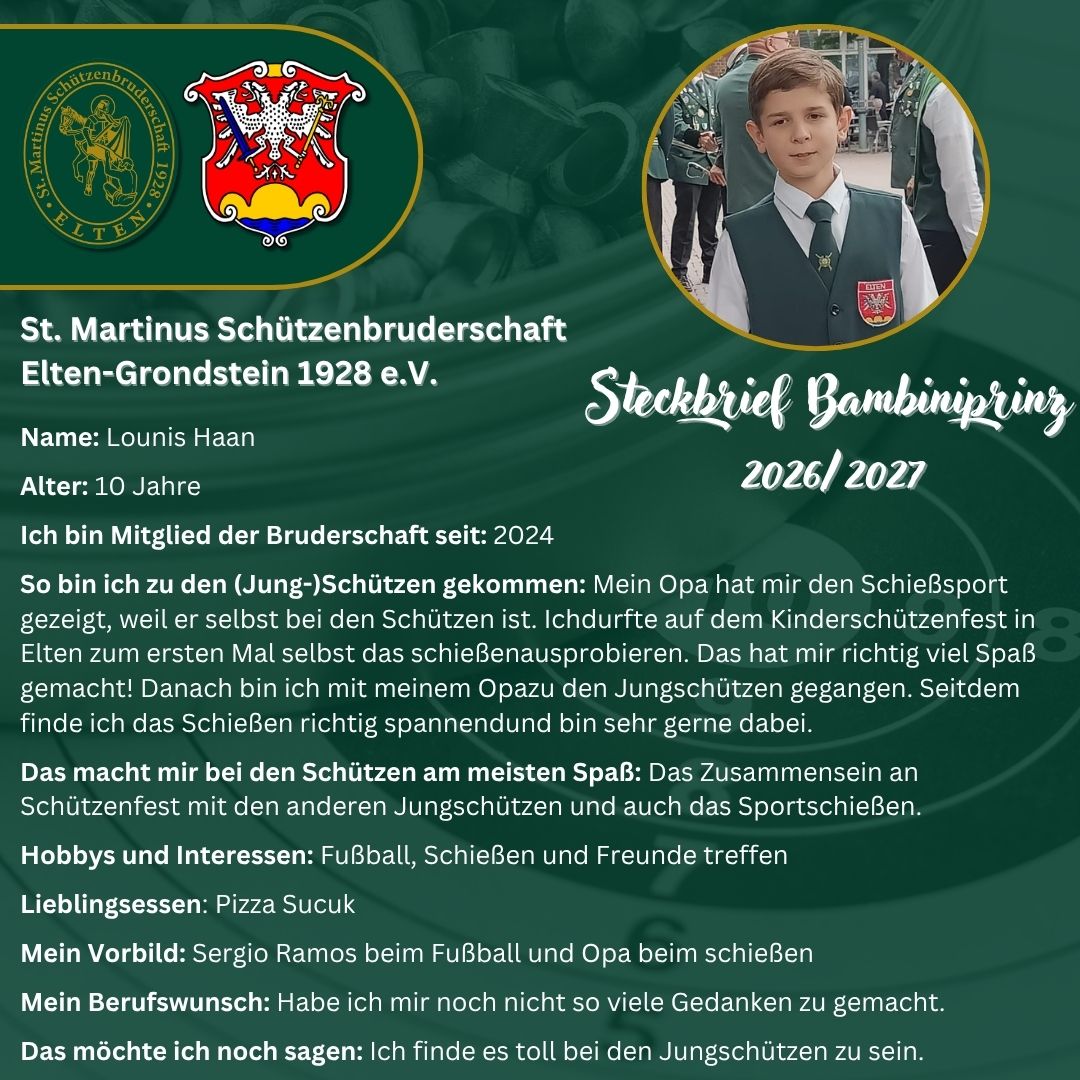 Steckbrief Bambiniprinz 2026