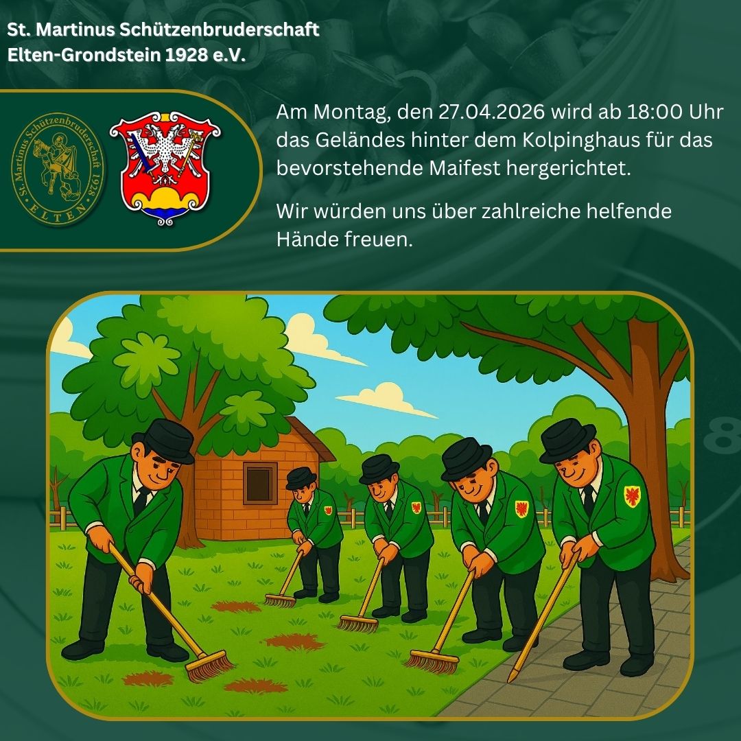 Reinigung Gelände Kolpinghaus Maifest 2026